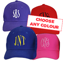 4 x Personalised Cap - Any Colour incl Delivery