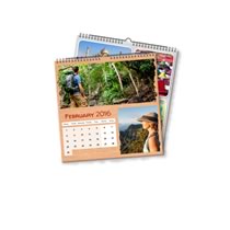 2 x 21 cm x 21 cm Calendário de Escritório ou de Parede Personalizado incl. Entrega