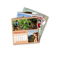 3 x 21cm x 21cm Personalised Desk or Wall Calendar incl Delivery