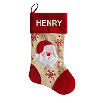 Red Christmas Stocking - Santa incl Delivery