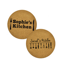 2 x Personalised Hot Pad 195mm incl Delivery