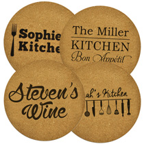 4 x Personalised Hot Pad 240mm incl Delivery