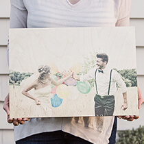 Wood Wall Print 30x42cm (12mm Plywood) incl Delivery