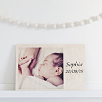 Wood Wall Print 15x21cm (12mm Plywood) incl Delivery