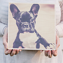 Wood Wall Print 22x22cm (12mm Plywood) incl Delivery