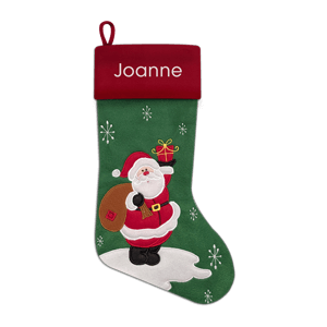 Christmas Stocking<br>Felt Santa