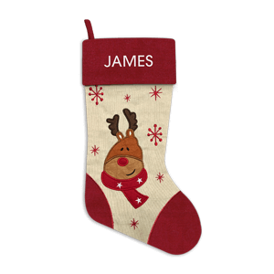 Christmas Stocking<br>Red Reindeer
